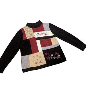 Alfred Dunner Patch Work Sweater